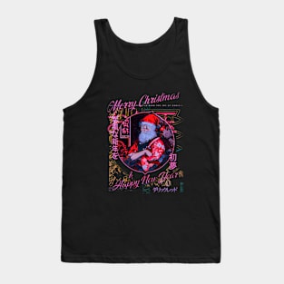 Kabuki Santa Merry Christmas Tank Top